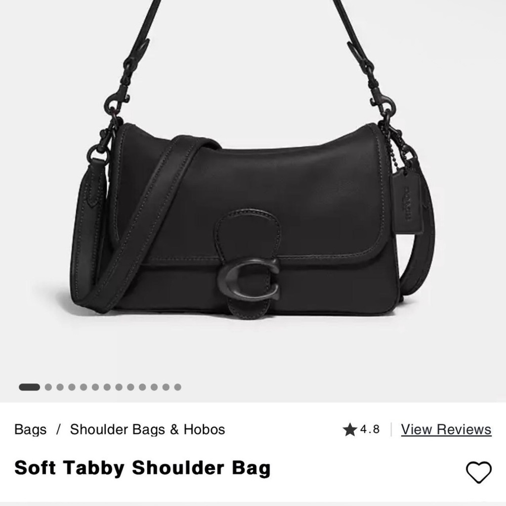 Coach Black Soft Tabby Shoulder Bag